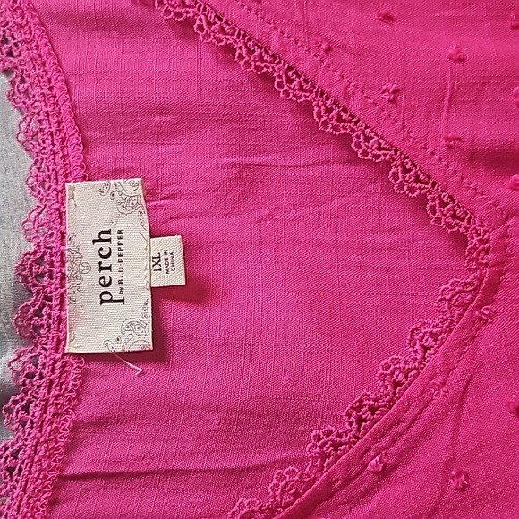 Perch Ruffle Sleeve Top (1X) - Picture 3 of 11